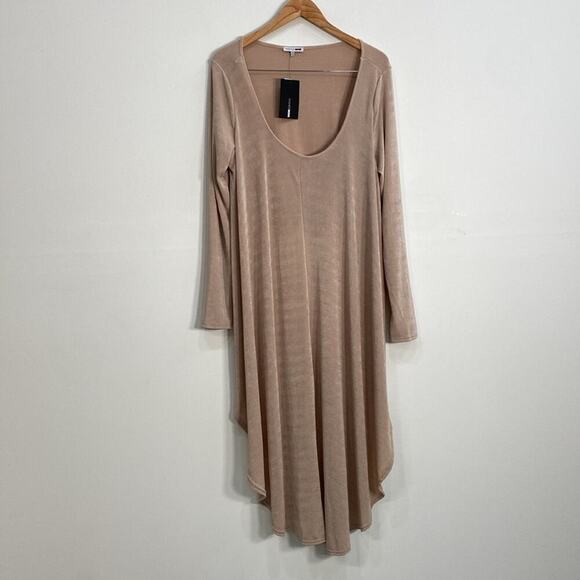 Fashion Nova Slinky Pant Set 2X Beige - Picture 2 of 15